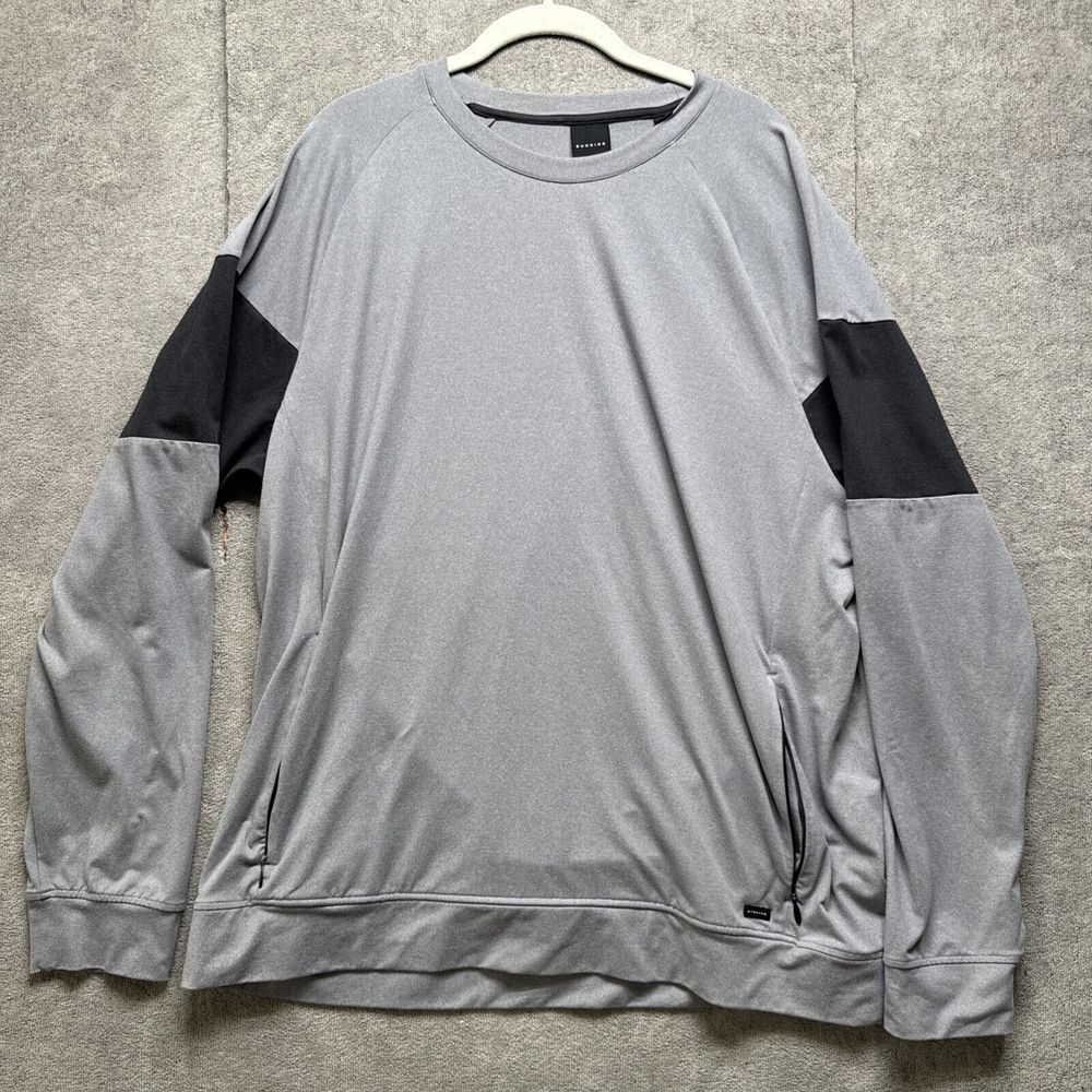 Dunning Performance All Sweater Mens XL Gray Pullover Pockets Apres‎ Ski Golf